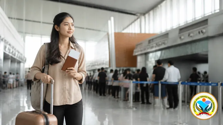 Calon Pekerja Migran Indonesia (CPMI) dari Bekasi sedang mempersiapkan keuangan untuk peluang kerja ke Taiwan.